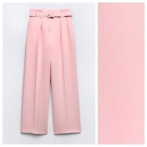 Elegant Pink Women's Wide-Leg Pants